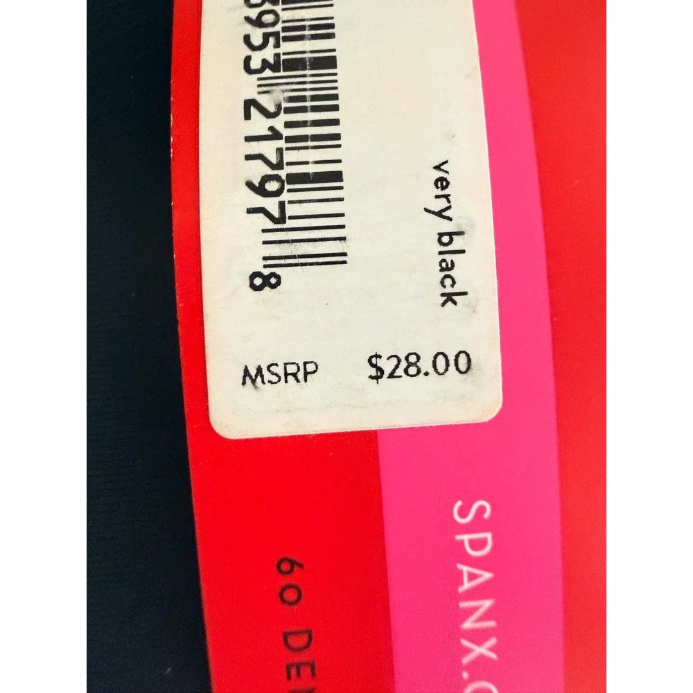 Spanx Women Very Black Luxe Leg Opaque Shaping Tights Professional Plus Size E